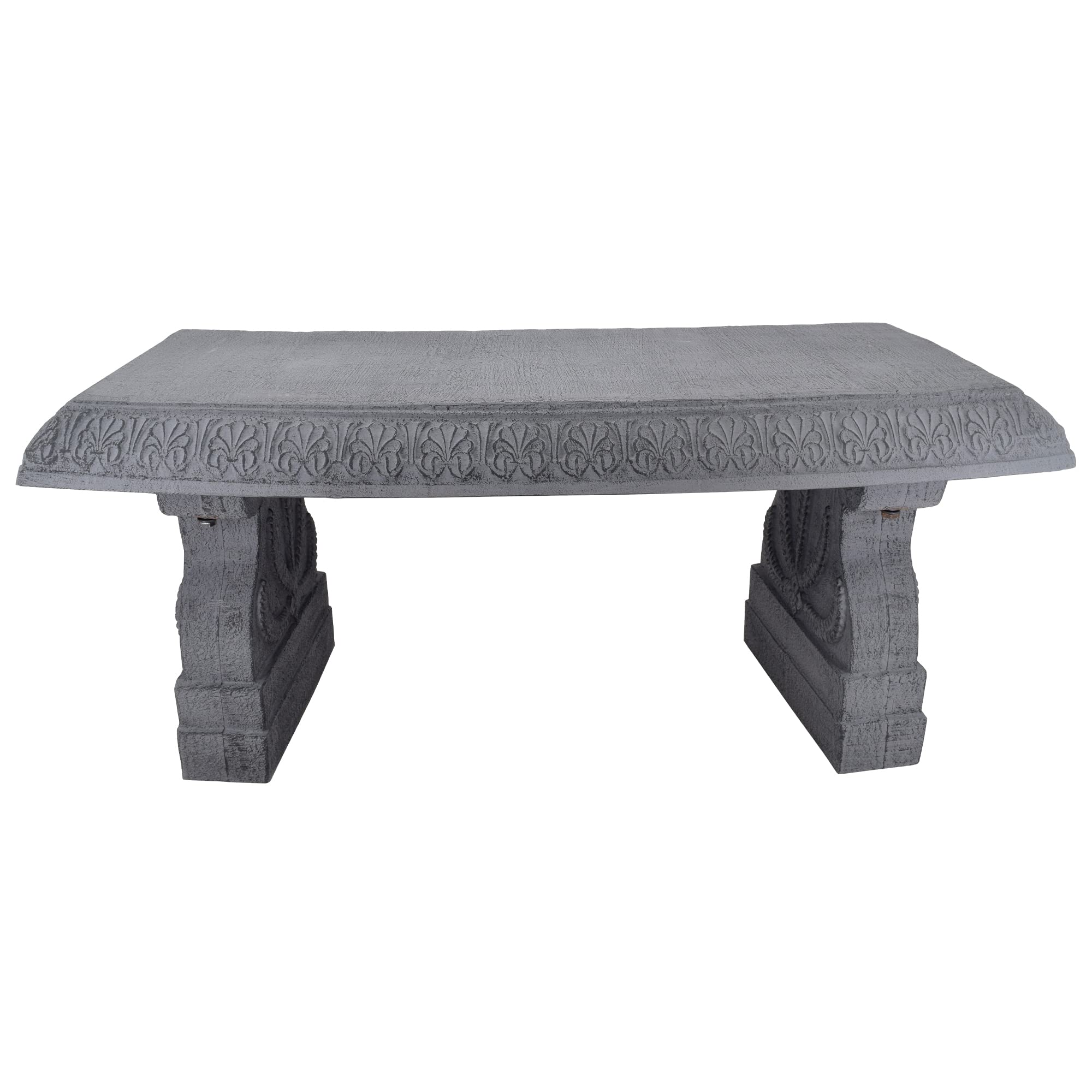 Arcadia bench side profile highlighting lightweight construction and stability