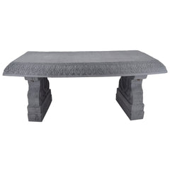 Arcadia bench side profile highlighting lightweight construction and stability