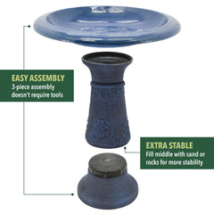 Arcadia Garden Products close-up engraved floral detail highlighting decorative benefit
