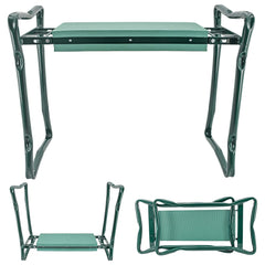 Arcadia Garden Products front view showing foldable seat and stable frame benefit comfort