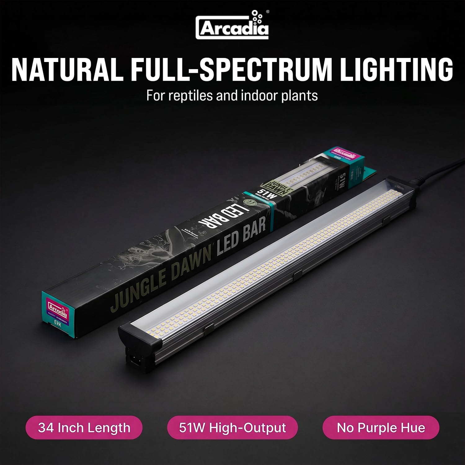 Arcadia Jungle Dawn link cable connection illustrating easy multi-unit setup