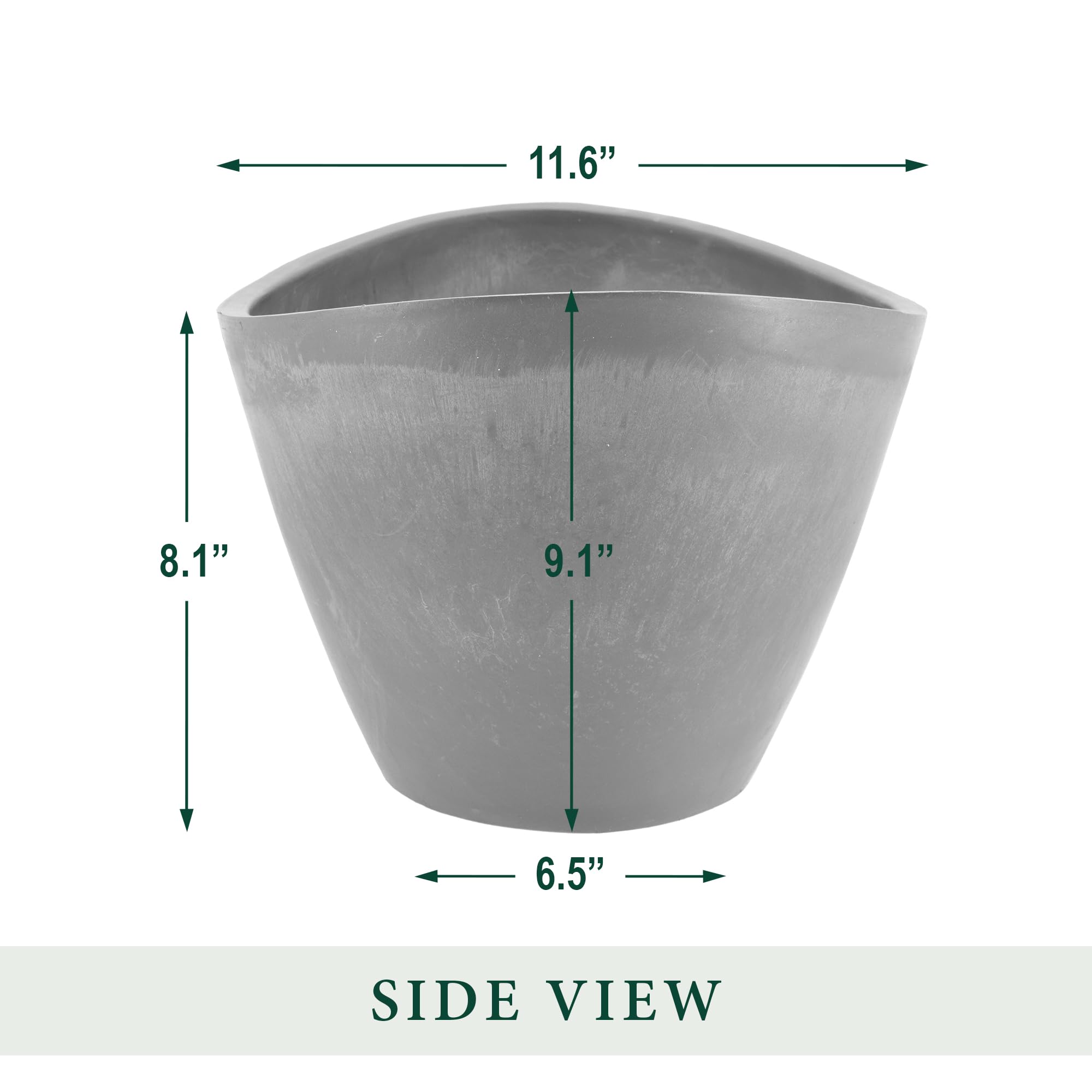 Arcadia Garden Swoop planted on patio demonstrating outdoor durability and style
