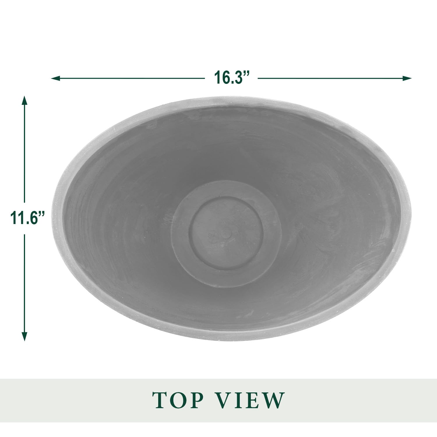 Arcadia Garden Swoop paired with matching saucers for coordinated garden design