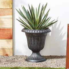 Arcadia Garden Products side profile emphasizing fluted lines and silhouette