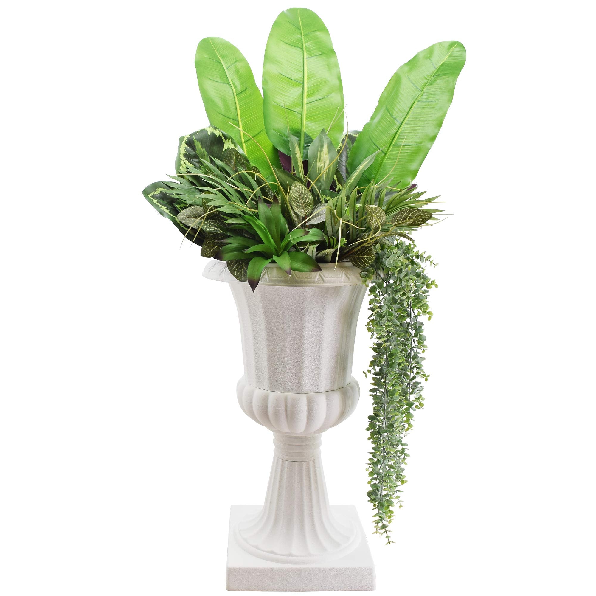 Arcadia Garden Products paired at an entryway showing symmetrical, welcoming decor
