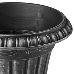 Arcadia Garden Products side profile of two-piece pedestal displaying stable base and proportion