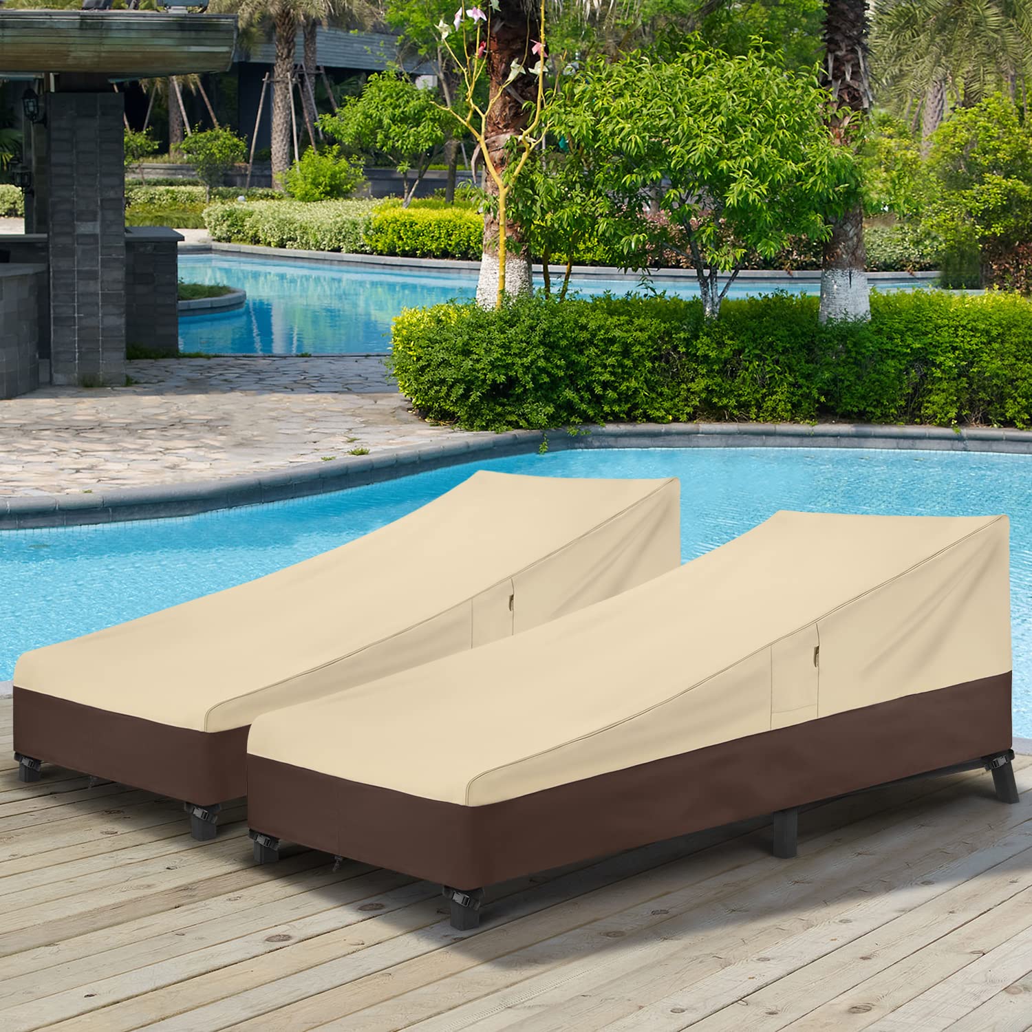 Arcedo cover on lounge for scale showing 80 inch length fit