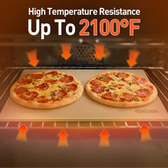 Arcedo stone placed on gas grill demonstrating outdoor baking versatility