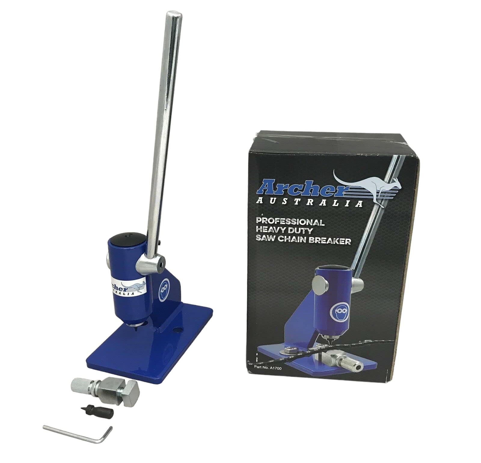 Archer bench-mounted chain spinner assembled on workbench providing stable rotation