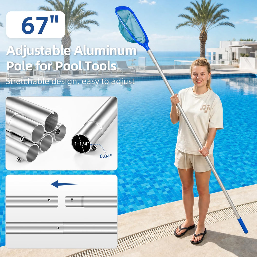 ARCTICSEA brush scrubbing pool steps removing grime from corners and crevices