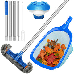 ARCTICSEA front view of full pool cleaning kit showing included tools and benefits