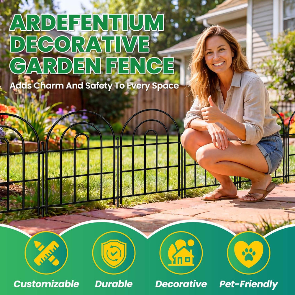 ArdeFentium in a landscaped yard illustrating decorative edging and practical separation