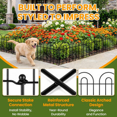 ArdeFentium stake connection showing tool-free push-in installation benefit