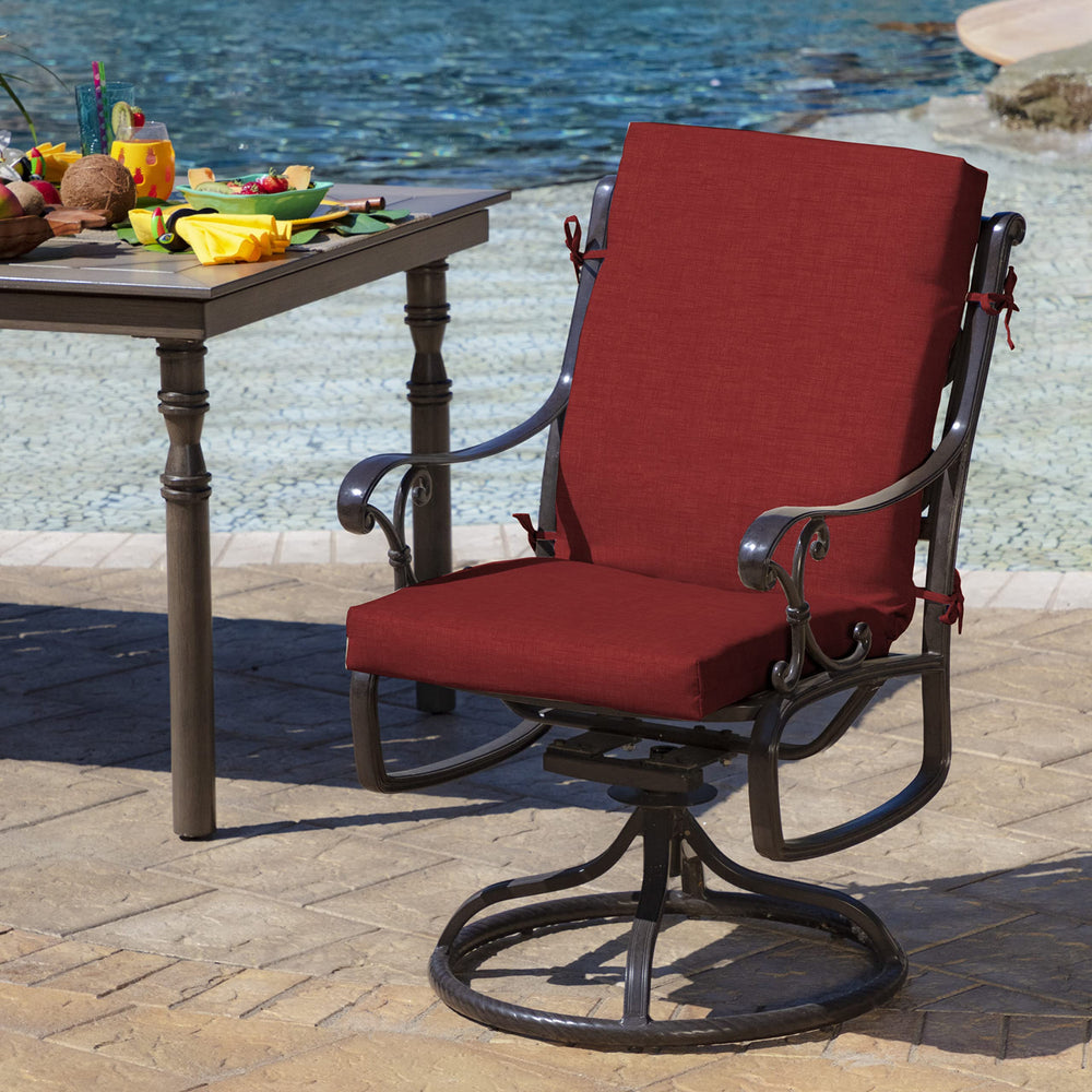 Arden Selections profile of back cushion demonstrating midback coverage and support