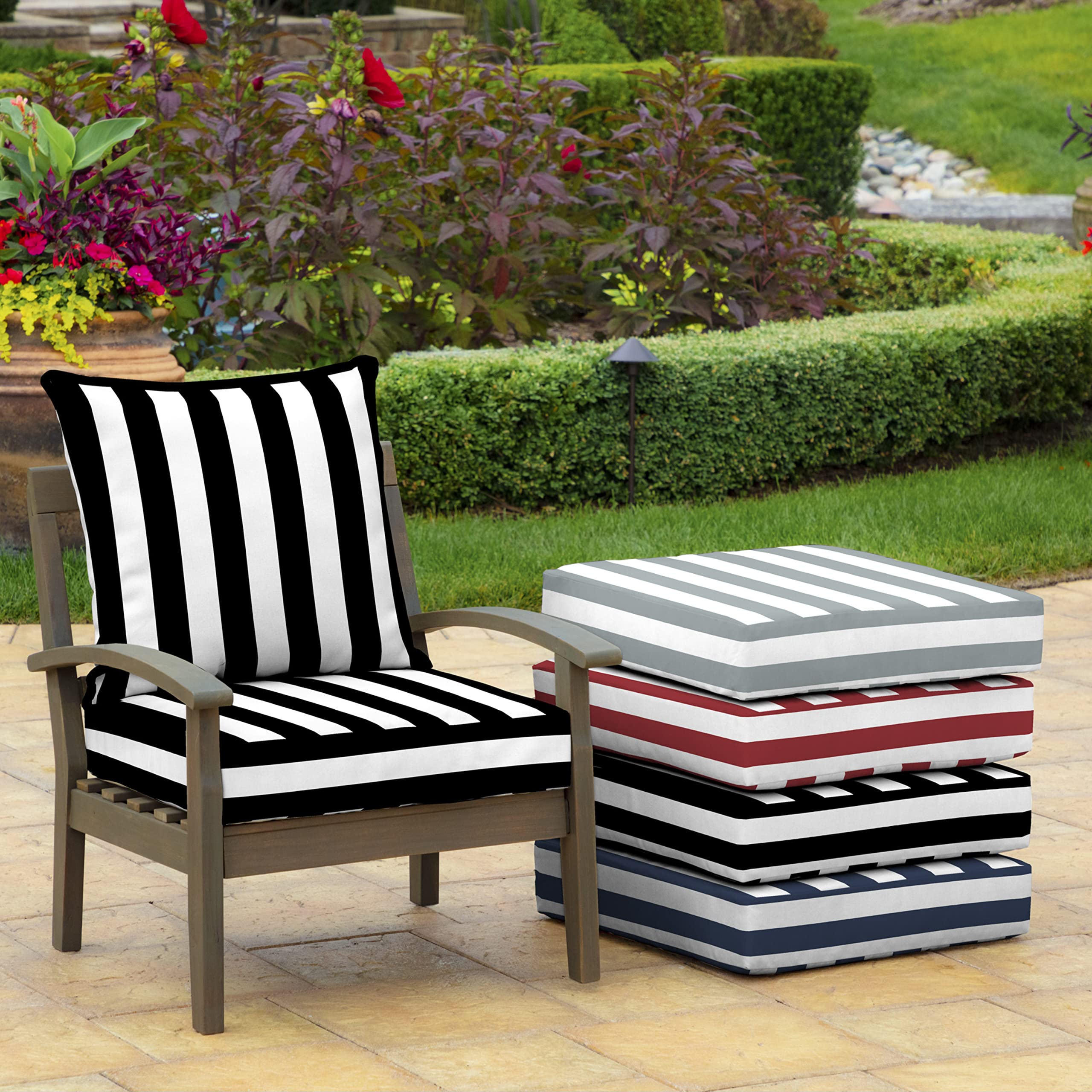 Compressed Arden Selections cushion set in packaging ready to ship, saves space during delivery and storage