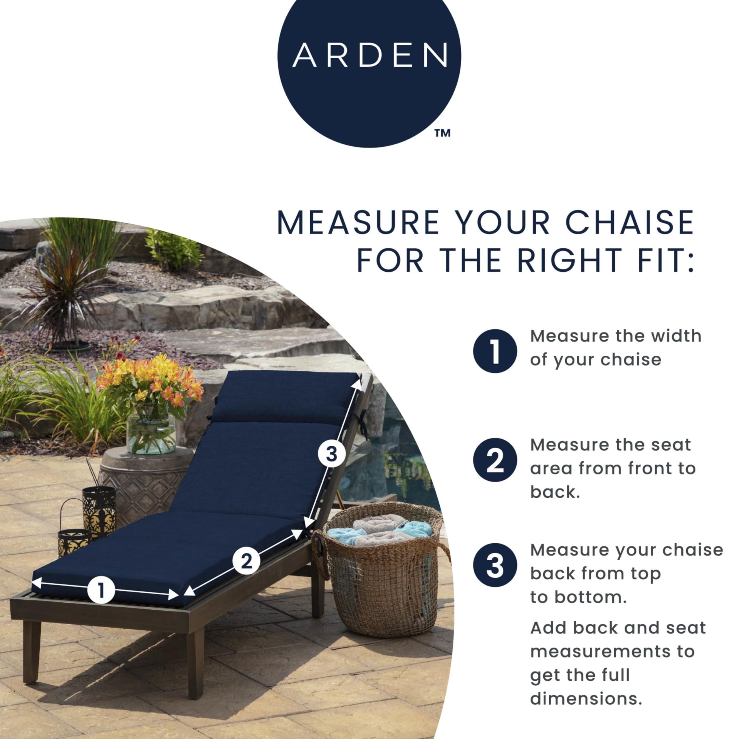 Arden Selections side profile showing 6 inch thickness and scale for supportive padding