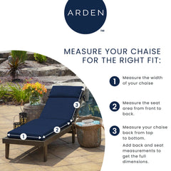 Arden Selections side profile showing 6 inch thickness and scale for supportive padding