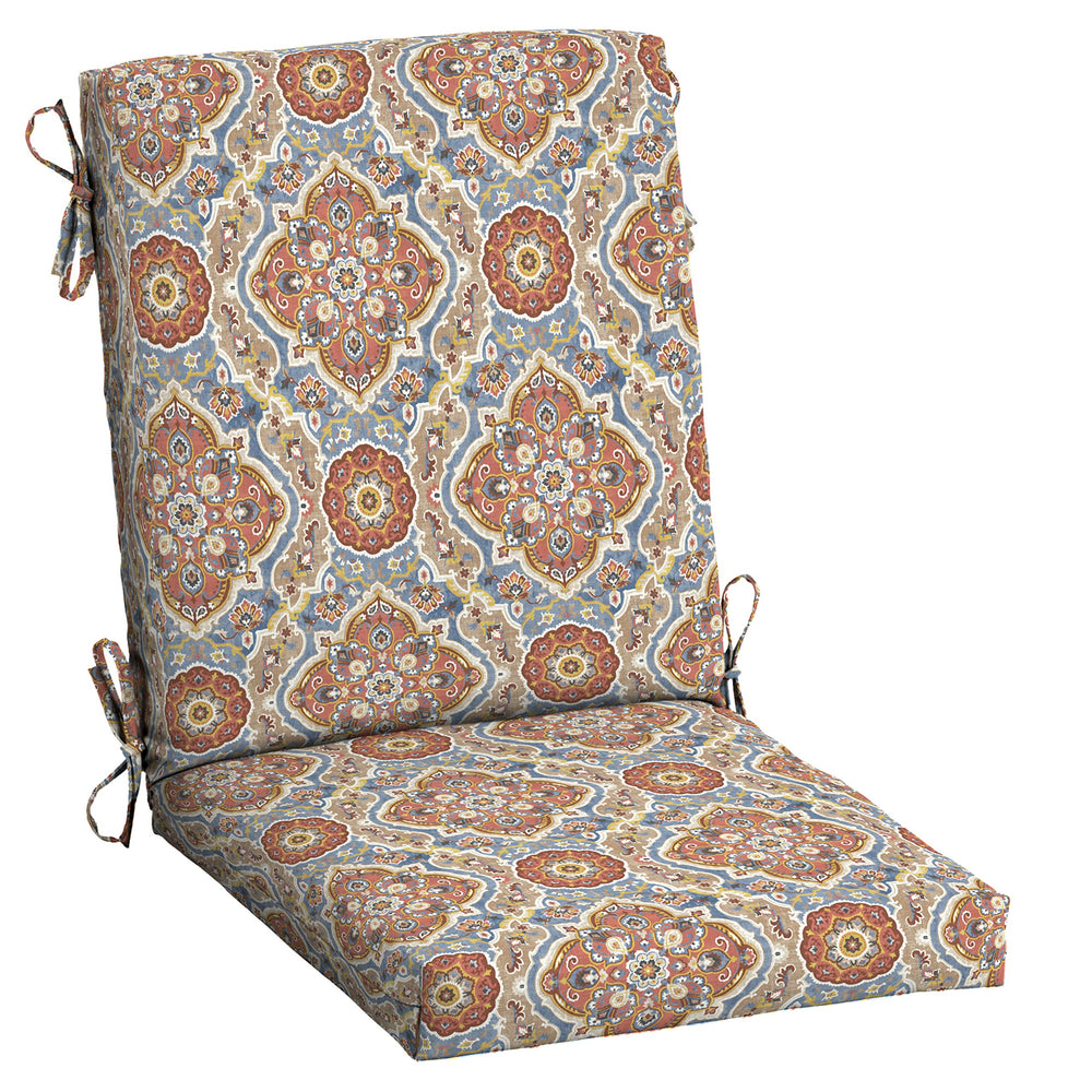Arden Selections front view of Global Medallion cushion showing pattern and fit benefit
