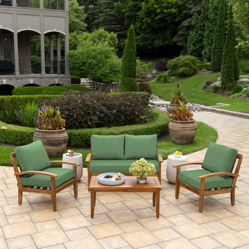 Arden Selections two back pillows displayed to show 7-inch loft and ergonomic back coverage