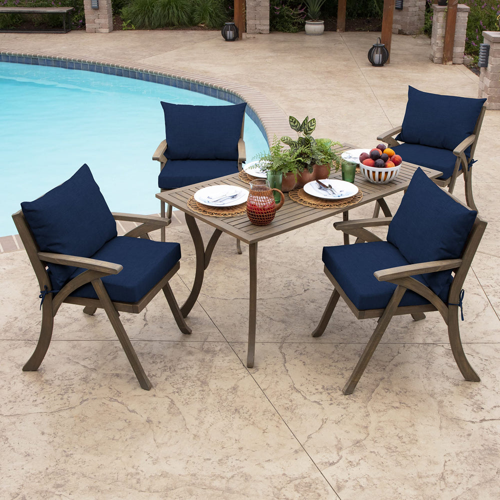 Arden Selections Leala size comparison next to standard chair showing accurate dimensions