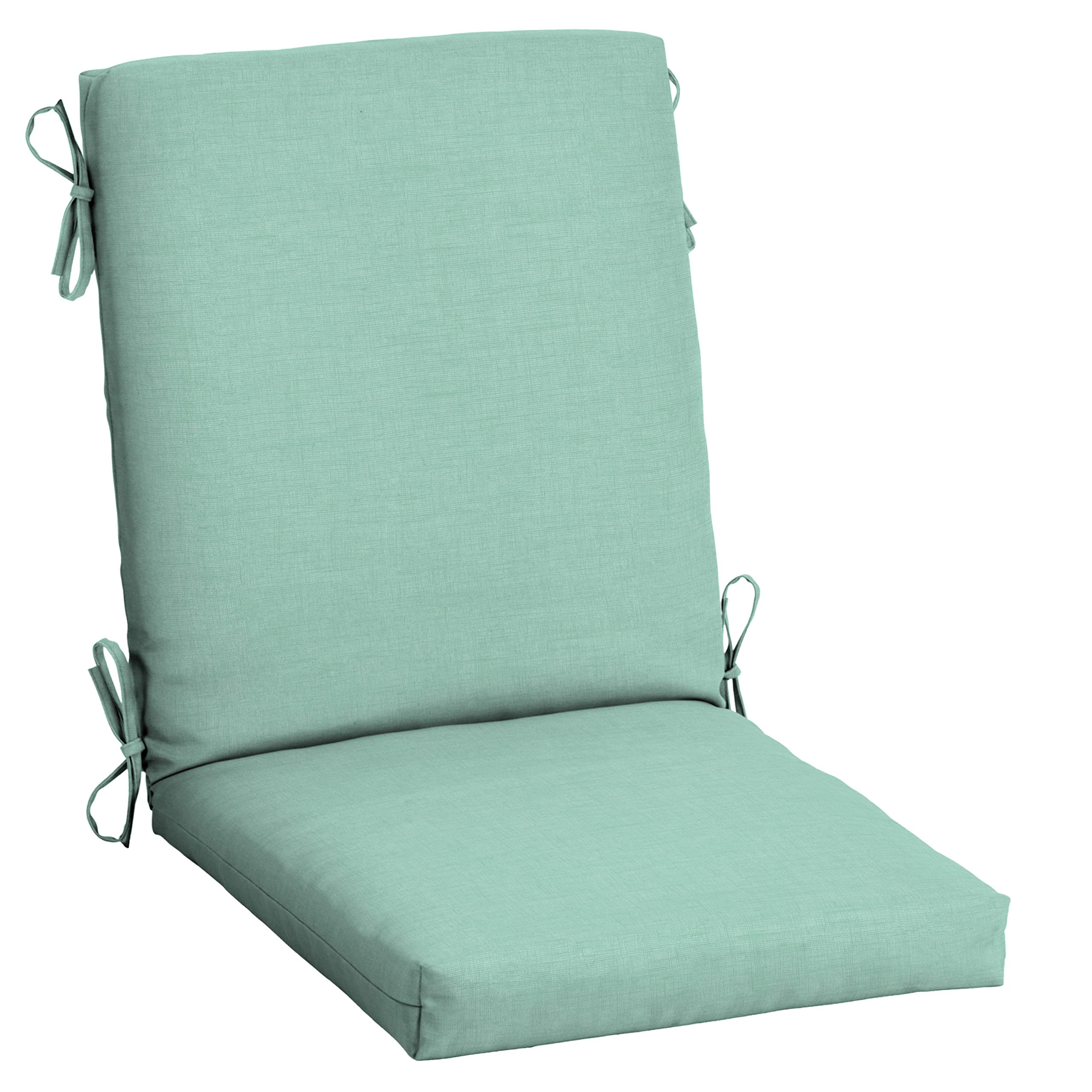 Arden Selections front view of aqua cushion set showing full coverage and comfort