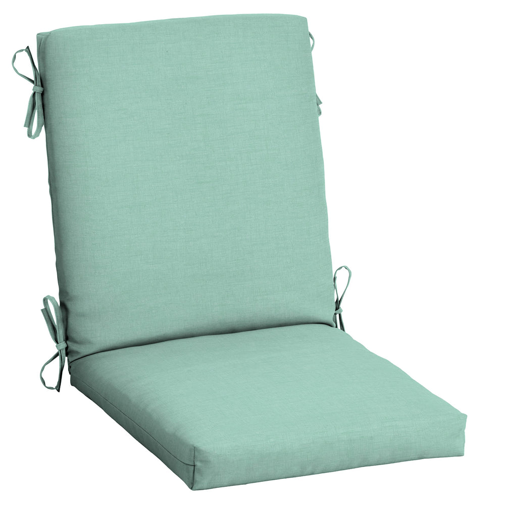 Arden Selections front view of aqua cushion set showing full coverage and comfort