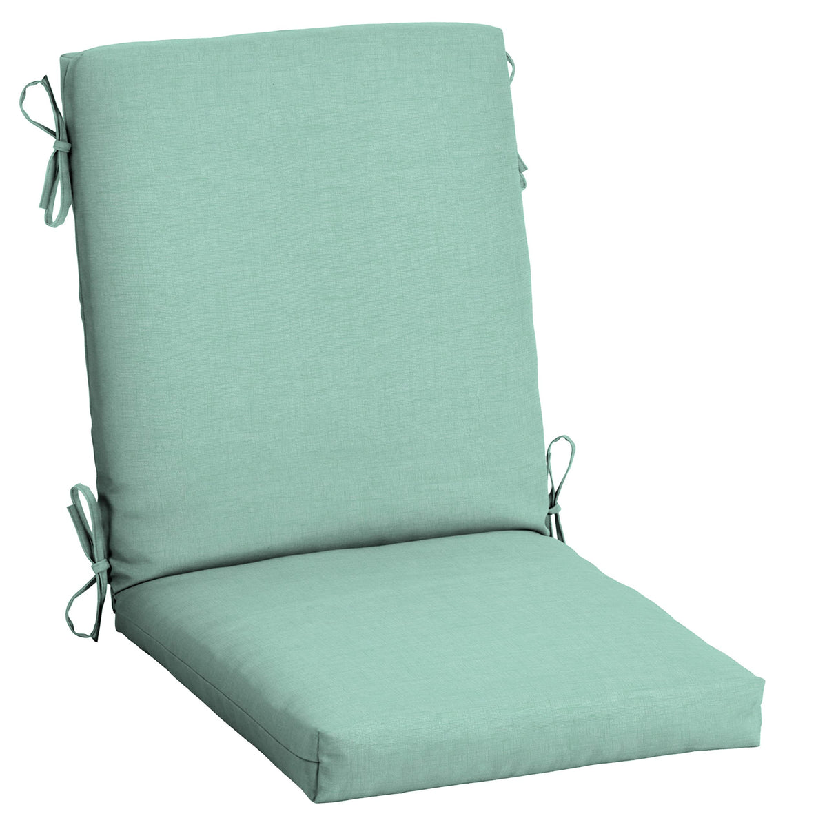 Arden Selections front view of aqua cushion set showing full coverage and comfort