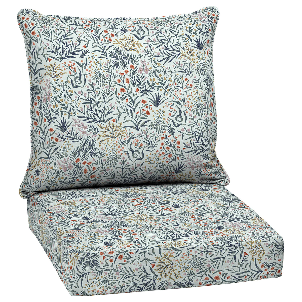 Arden Selections pistachio botanical front view showing vibrant outdoor cushion and comfort