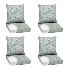 Arden Selections front view of pistachio botanical cushions showing coordinated color and fit