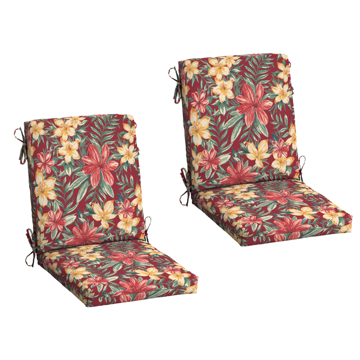 Arden Selections front view of two Ruby Clarissa cushions showing color and fit benefit