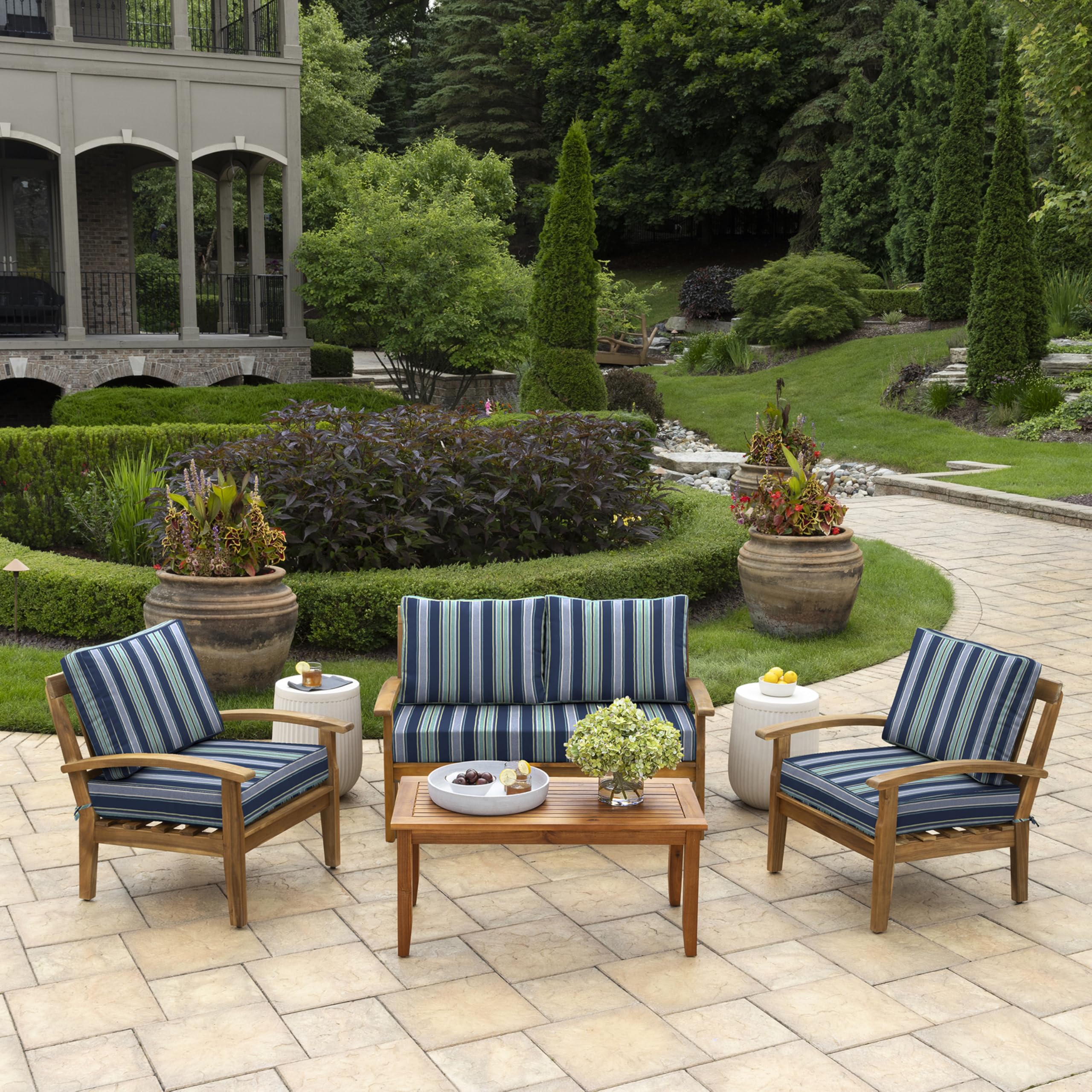 Arden Selections seat cushion side profile shows 5-inch thickness and comfortable support