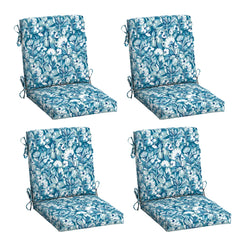 Arden Selections front view of aqua blue floral cushions showing vibrant color and style benefit