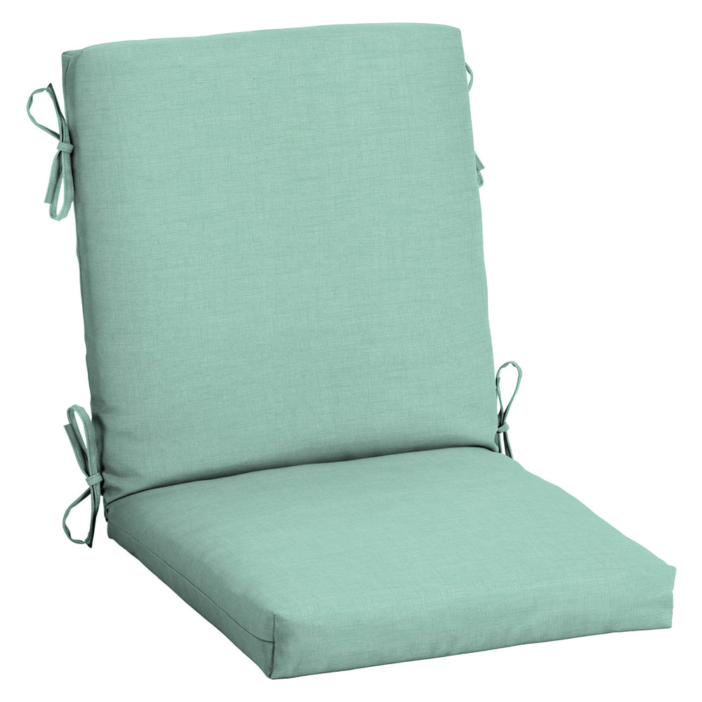 Arden Selections front view of Aqua Leala cushion showing color and fit benefit