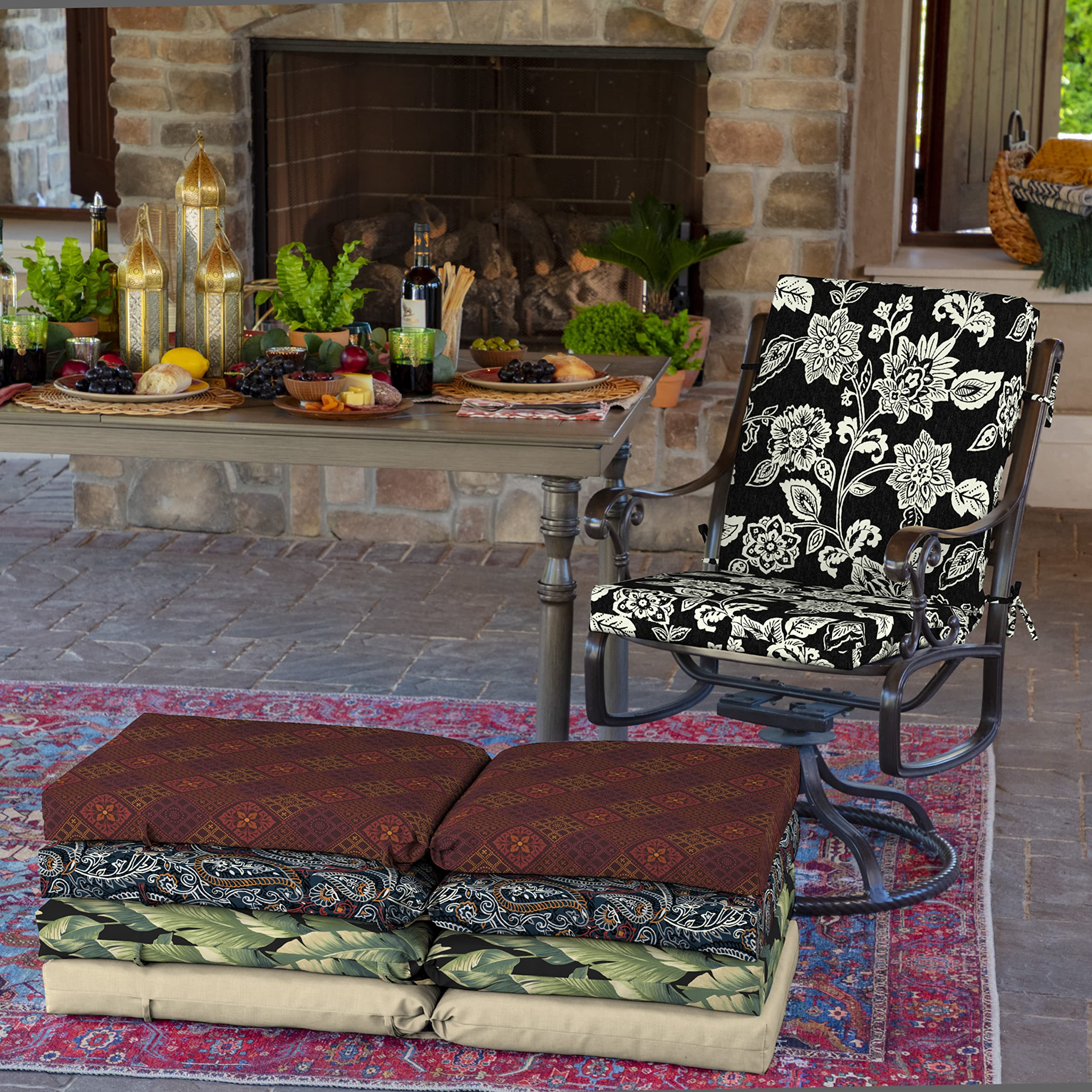 Arden Selections full seat and back set on wooden chair illustrating supportive fit