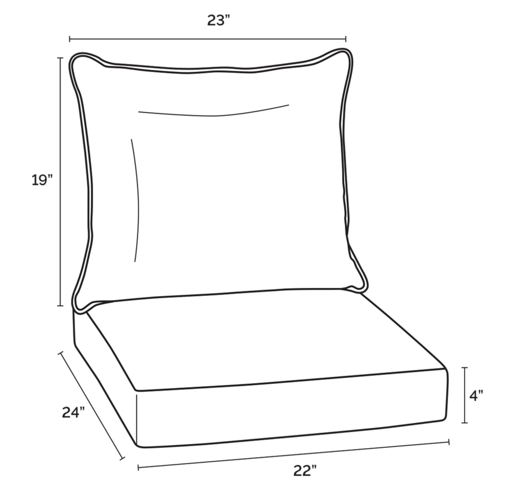 Arden Selections pillow back loft showing recycled fill comfort benefit
