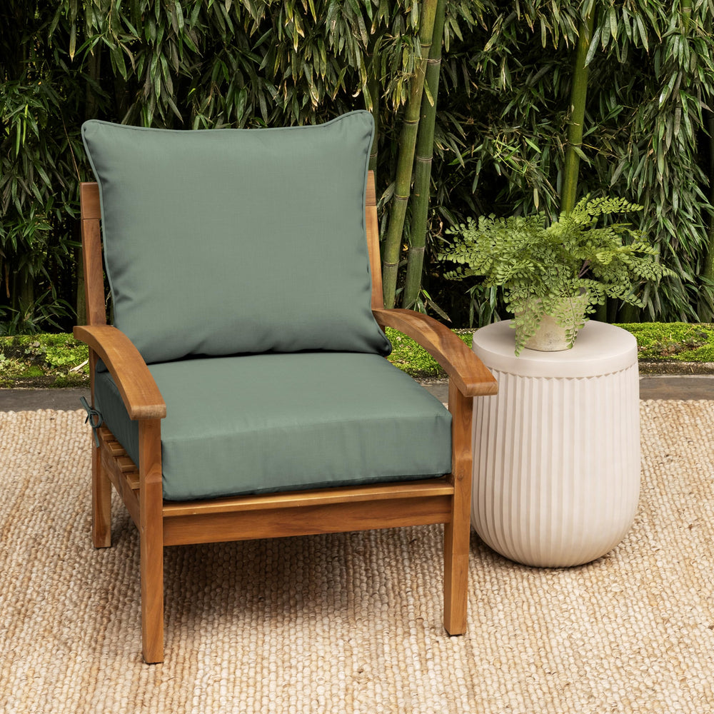 Arden Selections back pillow texture detail highlighting plush recycled fill comfort