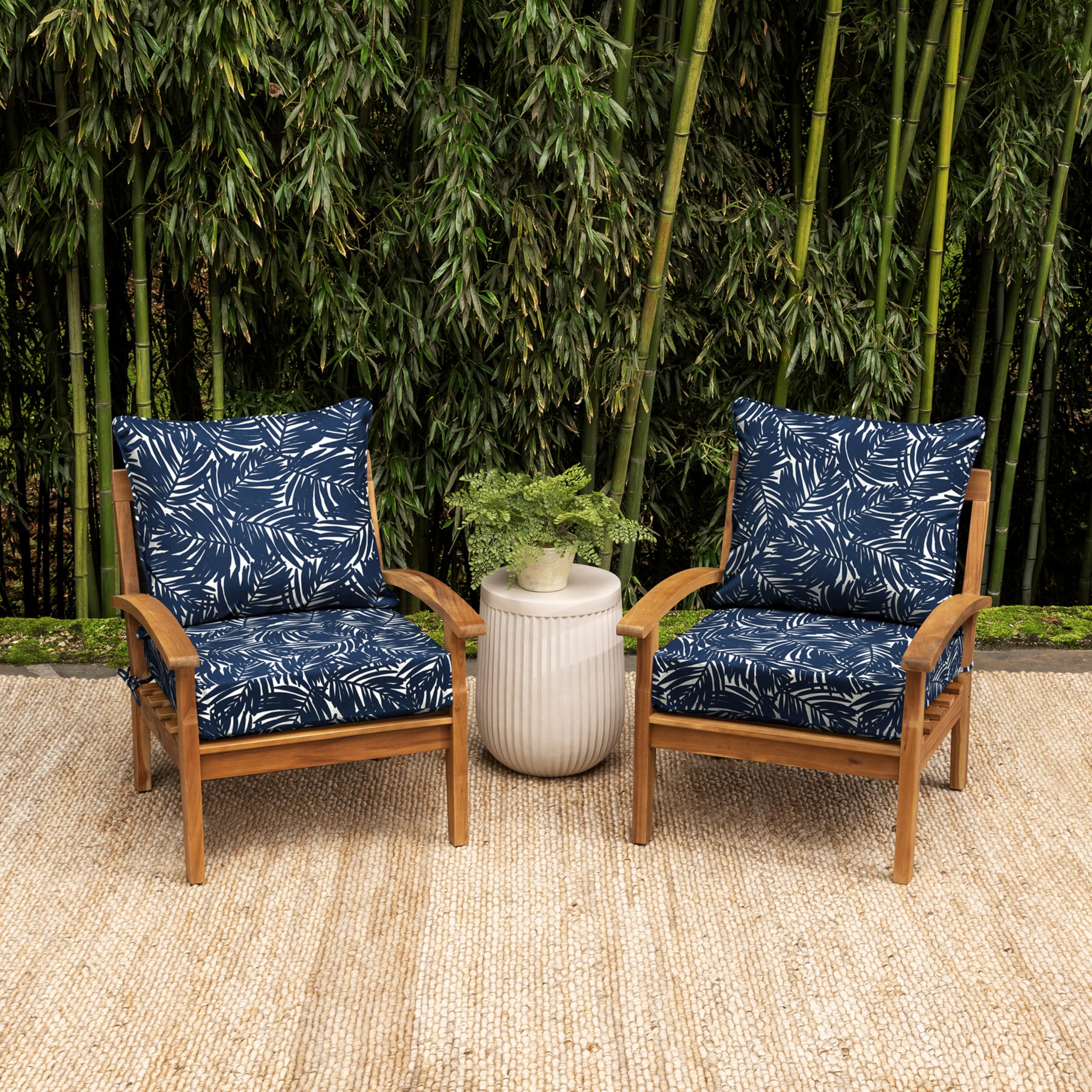 Arden Selections back cushion full loft after fluffing offering plush lumbar support