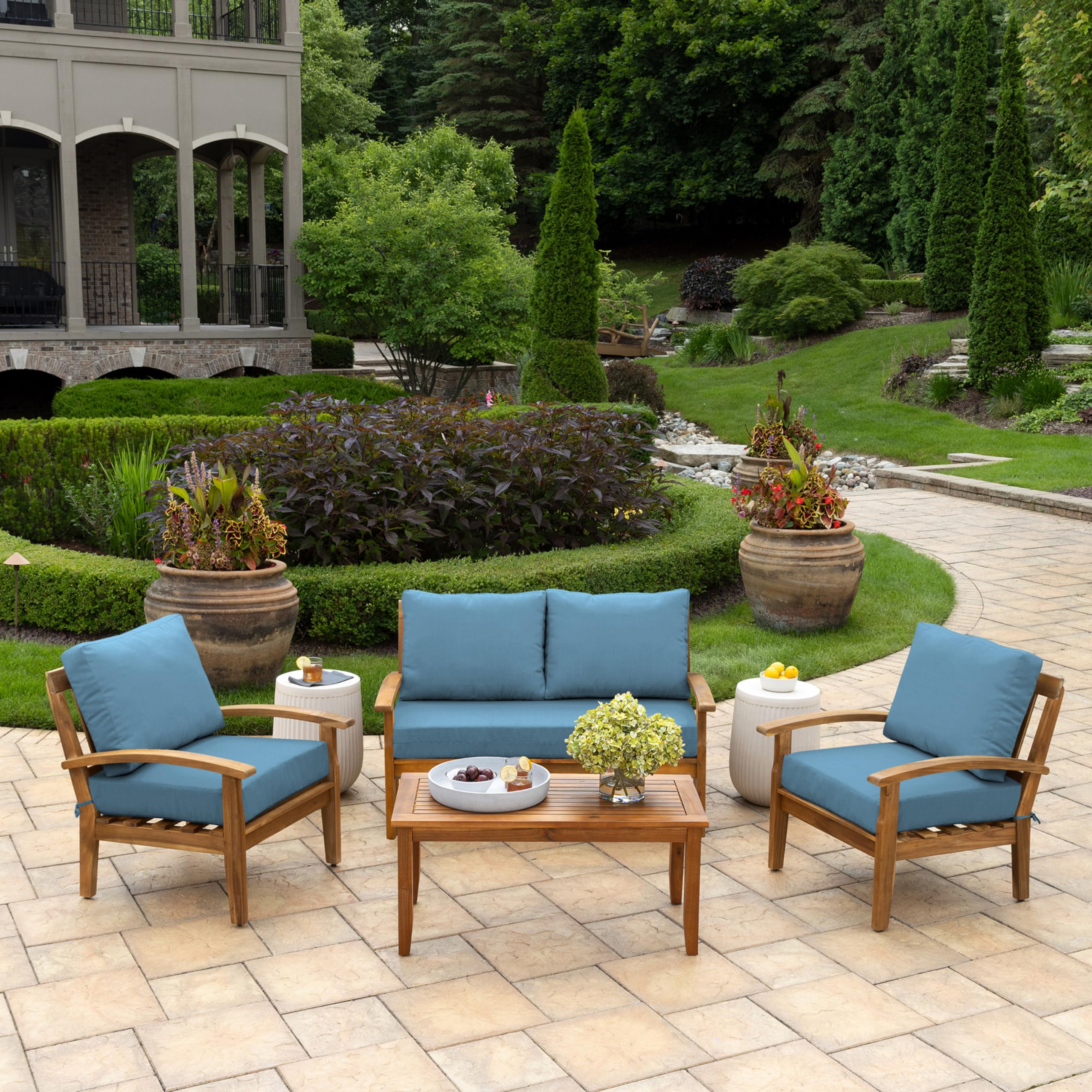 Arden Selections bottom cushion side profile showing 5-inch thickness for comfortable seating