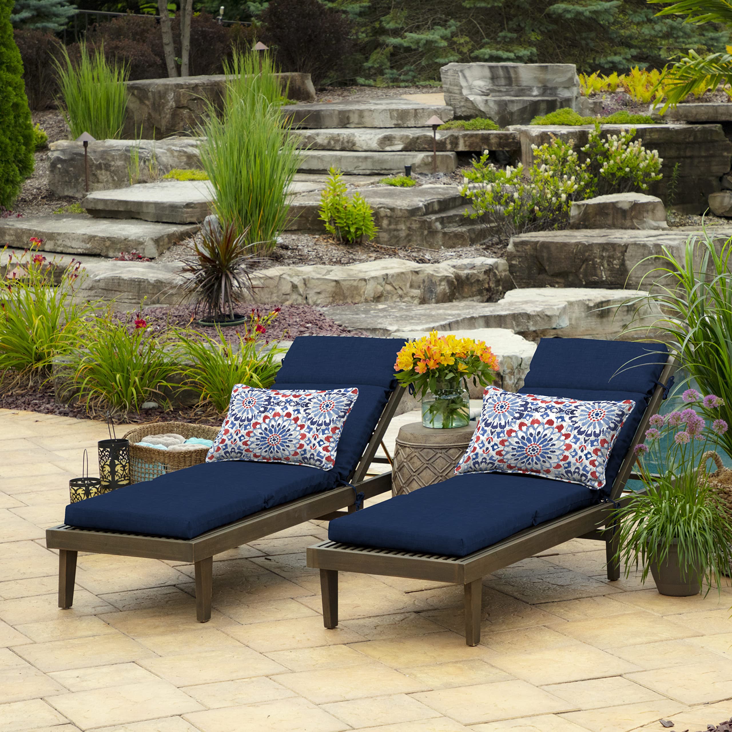 Arden Selections folded cushion demonstrating easy storage and space-saving benefit