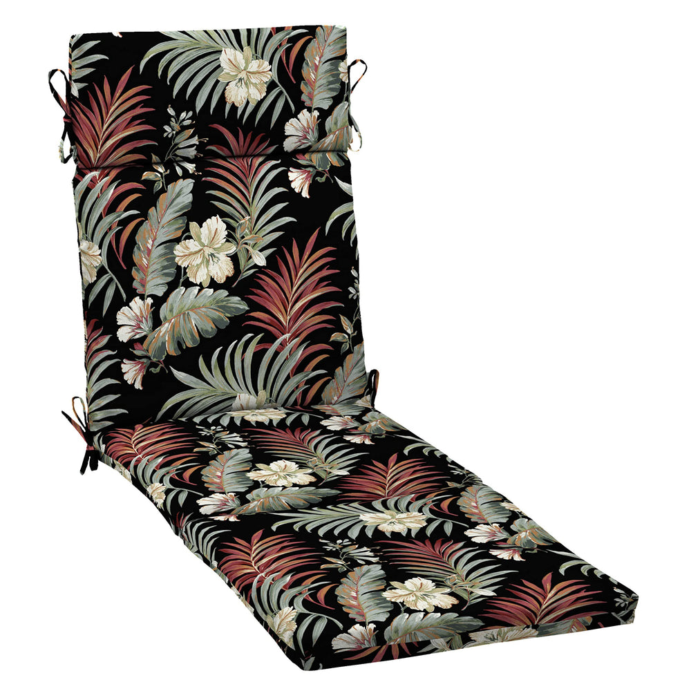 Arden Selections front view cushion showing Simone Black Tropical design and comfort