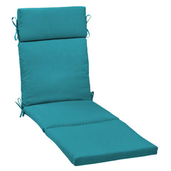 Arden Selections front view of Lake Blue chaise cushion showing clean profile and fit