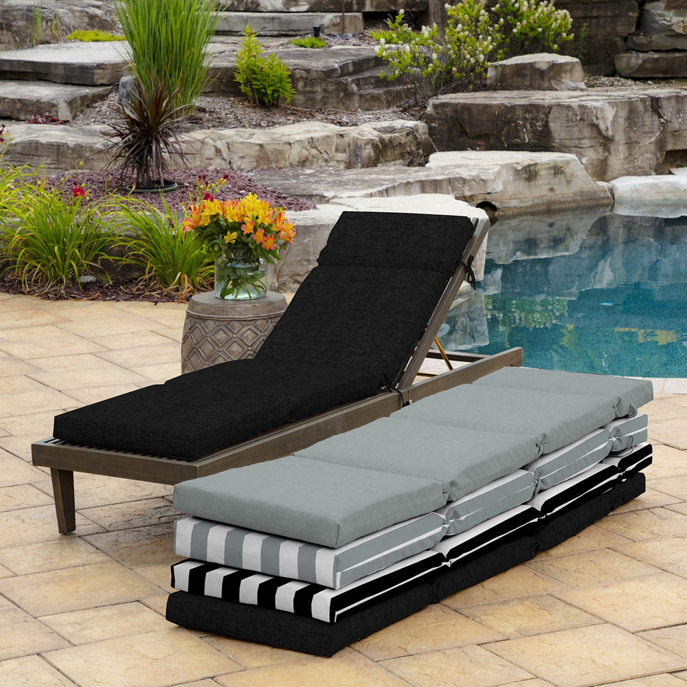 Arden Selections cushion staged on patio lounge illustrating outdoor style benefit
