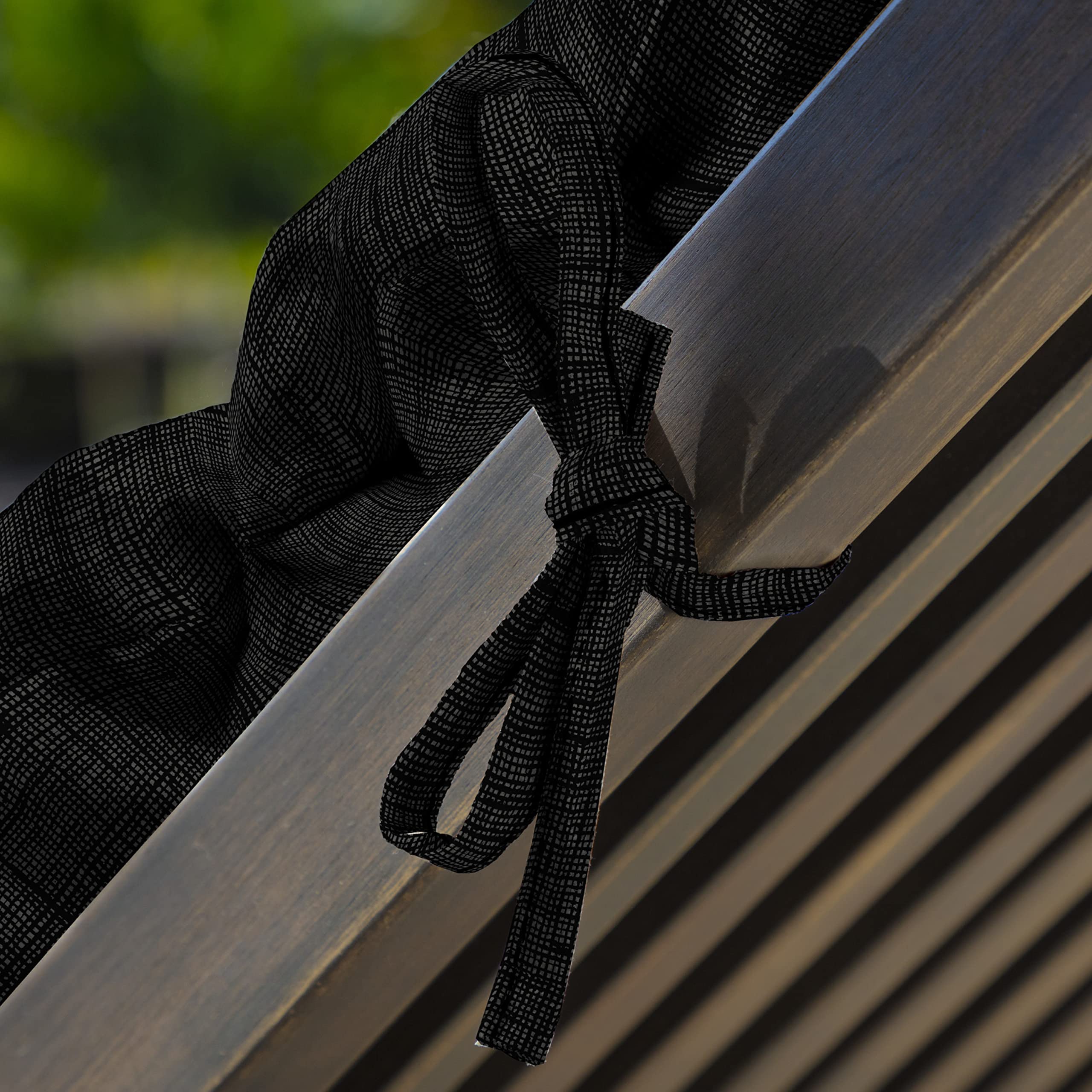 Arden Selections rolled cushion ready for storage showing easy portability advantage