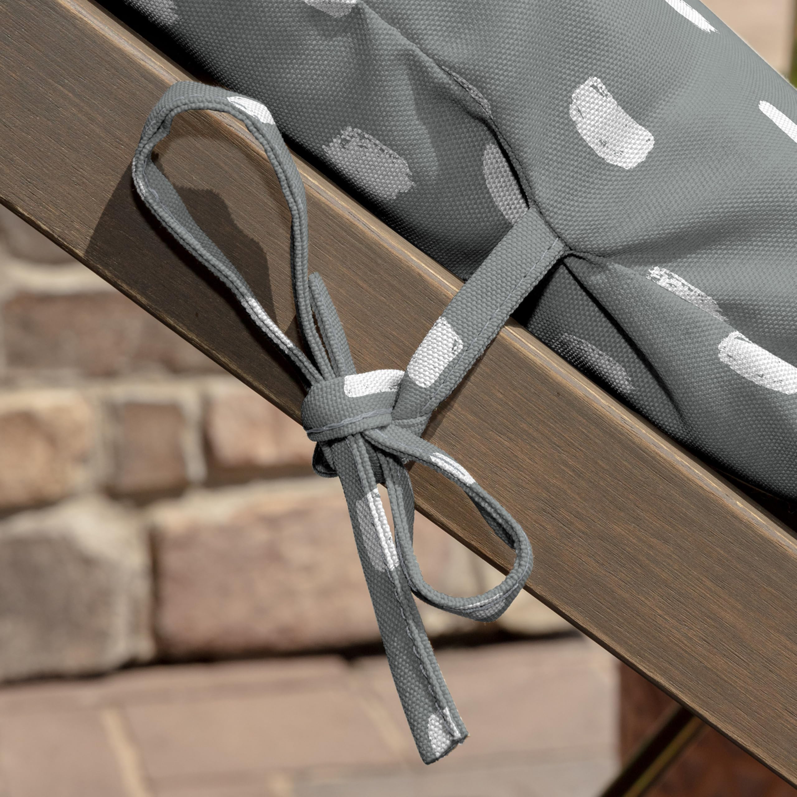 Arden Selections fabric and warranty label close-up highlighting one-year coverage benefit