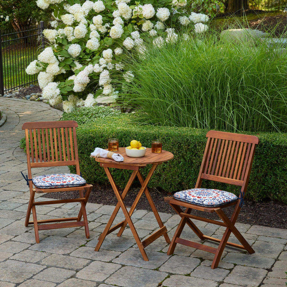 Arden Selections close-up of Clark Blue polyester texture highlighting water repellency