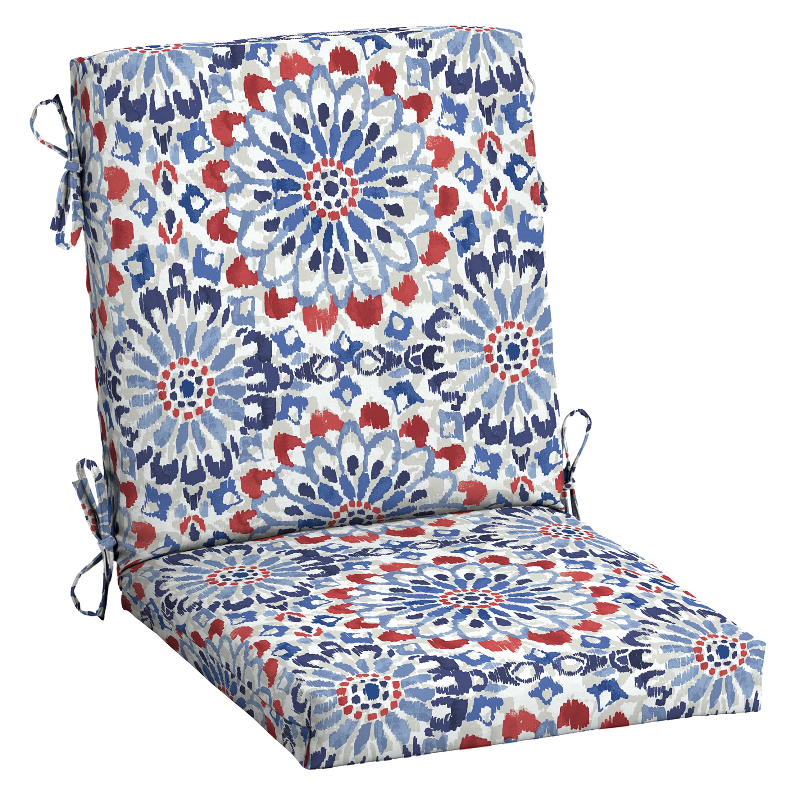 Arden Selections Clark Blue front view showing full midback cushion and color benefit