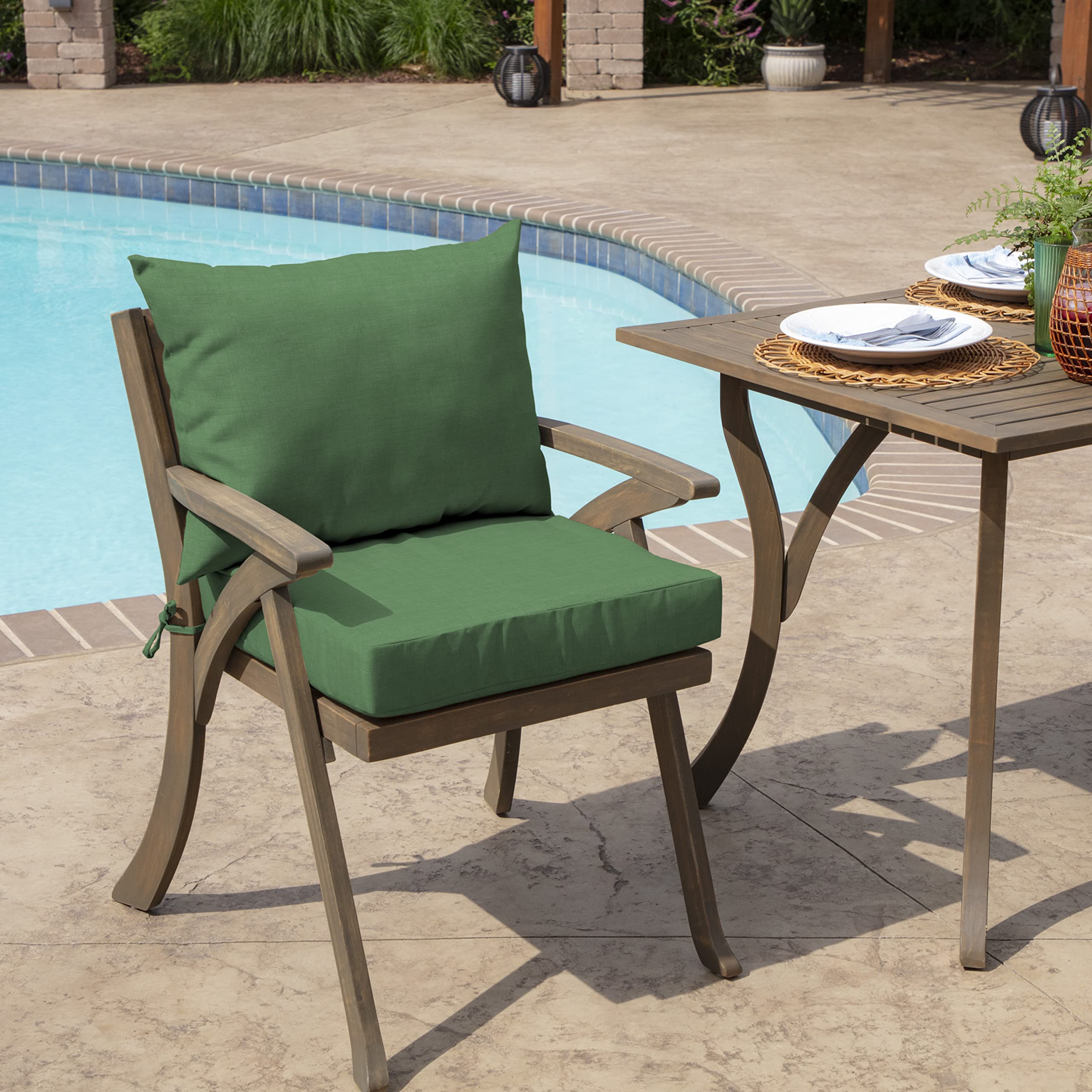 Arden Selections closeup of polyester weave texture showing durable, weather-ready finish