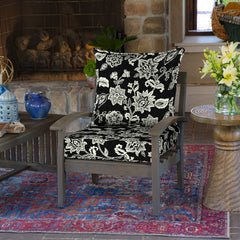 Arden Selections close-up of Jacobean polyester fabric highlighting UV-treated color protection benefit