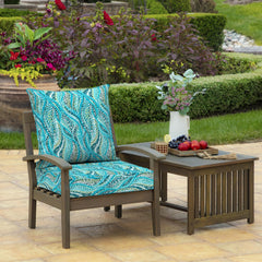 Arden Selections close-up of teal Ariel polyester fabric texture highlights fade resistance