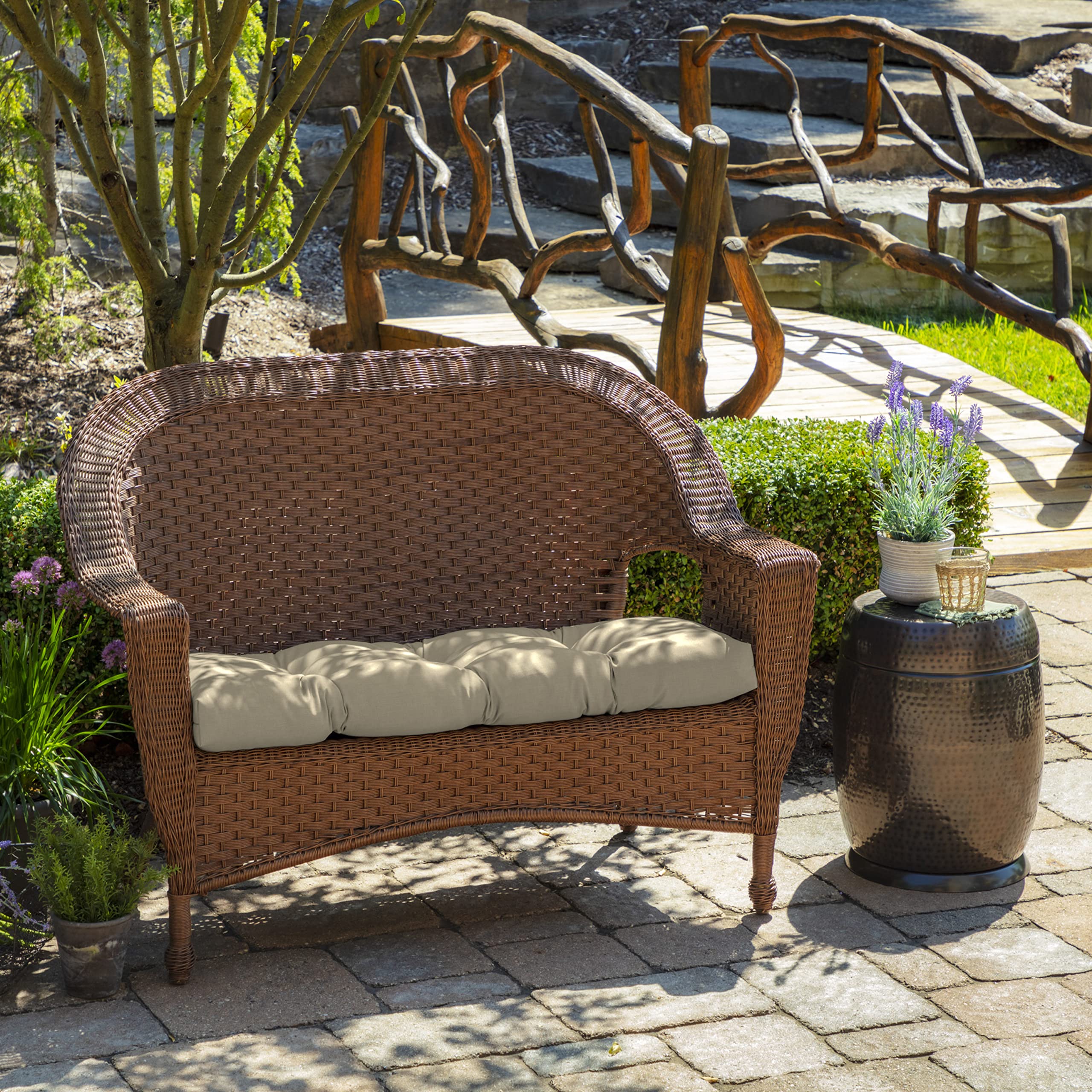 Arden Selections close-up of tufted stitching highlighting durable construction and support